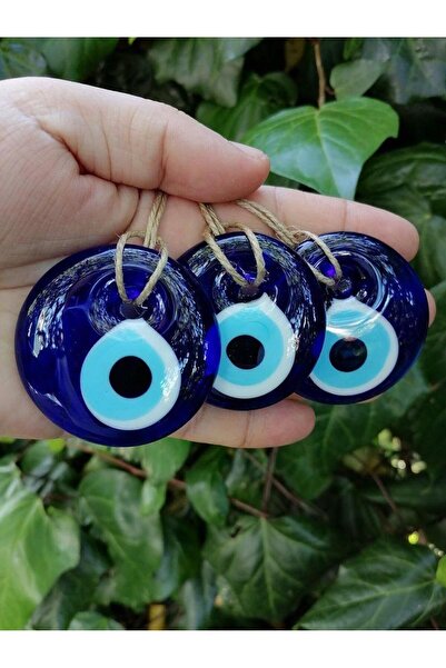 312 KONSEPT 10 bucăți de mărgele de sticlă cu ochi rău de 4 cm și 5 metri de ...