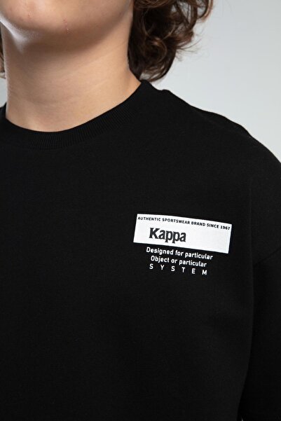 Kappa Authentic Keegan Erkek Çocuk Siyah Regular Fit Tişört Ve Şort Takım