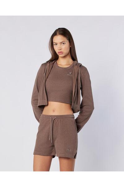 Kappa Leda Short Kadın Kahverengi Regular Fit Şort