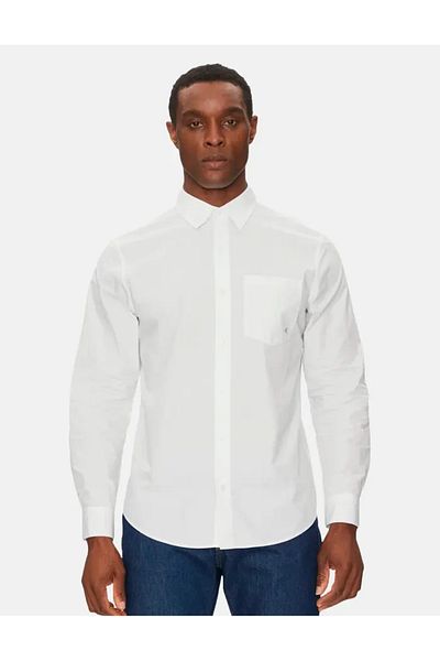 Calvin Klein Domeček pro muže, Karibský rukáv, Dlouhý Naht, Jednobarevný, Styl jména, Deep Boke Kuştara