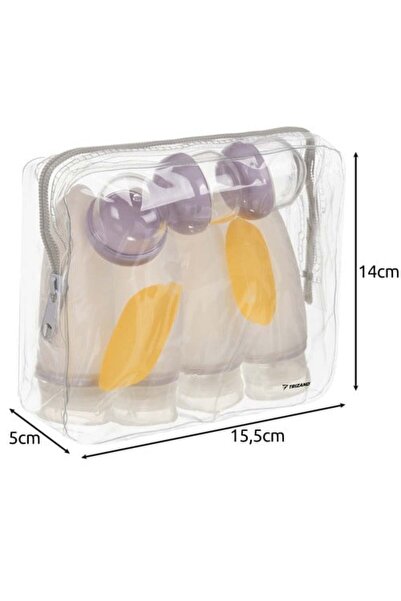 TECOS Set recipiente pentru cosmetice, Tecos, 10 piese, ideale pentru trusa de calatorii