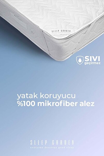 Sleep Garden Microfiber Lastikli Sıvı Geçirmez Alez Çantalı