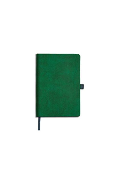 KESKİN COLOR دفتر ملاحظات بغلاف مقوى مخطط مقاس 14 × 20 سم - أخضر