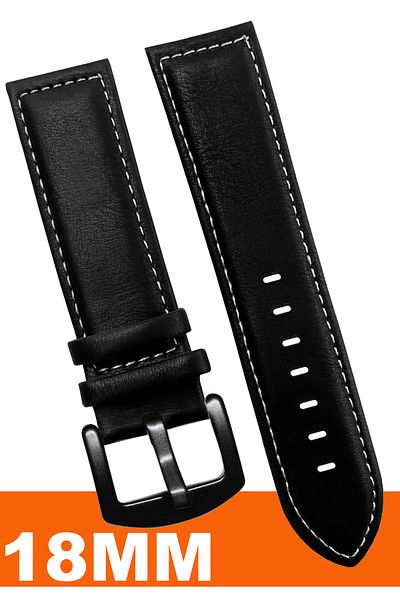 COBRA 18mm Fossil-Welder-Casio-Seiko-Omega-Armani Watch Compatible Leather Watch Band Strap Al11Sft18Mm
