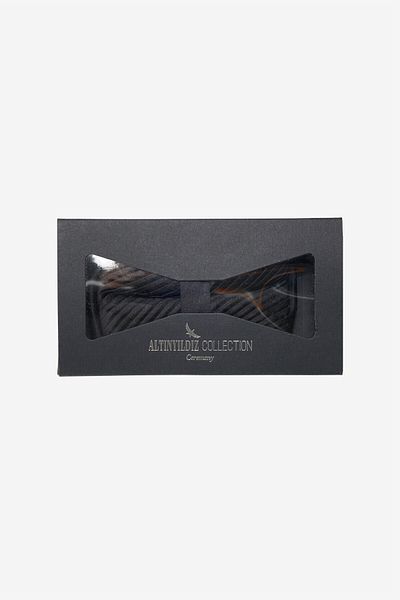 ALTINYILDIZ CLASSICS Men's Black Bow Tie