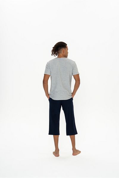 U.S. Polo Assn. U.S. Polo Assn. Men's Half Placket Gray Pajama Set - Arass18J88W7J