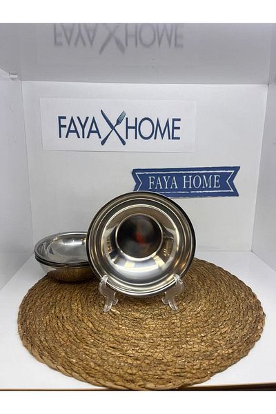 FAYA HOME 6 Pieces Stainless Steel Bowl, Thick Shiny 14 cm - 304 Quality 18/10
