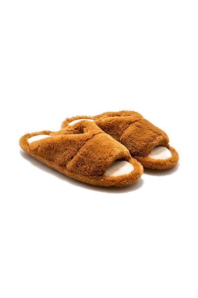Twigy Moli Plush Women's House Slippers Brown 36/41