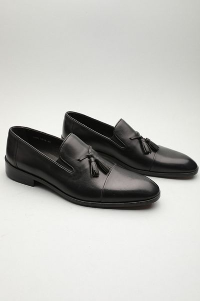 Gondol Men's Genuine Leather Classic Loafer Black 42 Ttx. 601141