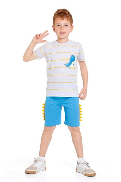 CiciTime Çocuk Modası Set casual Capri pentru băieți cu pantaloni scurți de vară