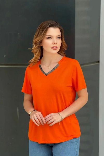 aytemas Glitter Detailed Collar - Blouse
