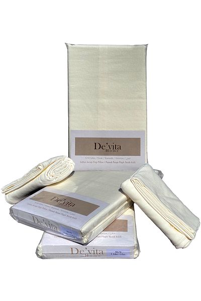 Devita Home 100% Cotton Combed Pillow Case (Flapli-2 Pieces)