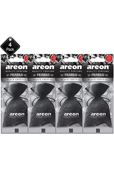 Areon Pack Of 4 Air Freshener Pearls Black Crystal