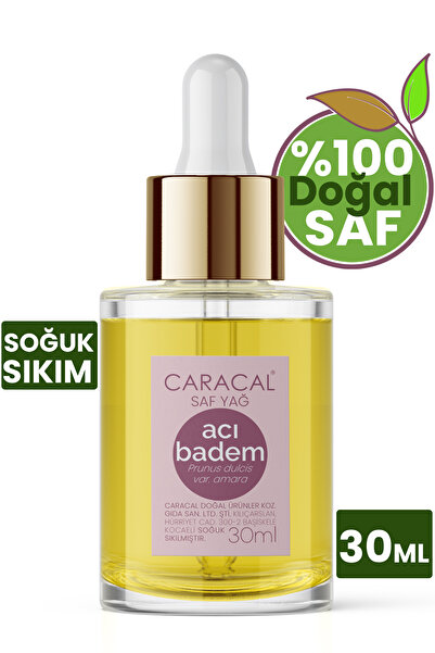 caracal 30ml %100 Saf Acı Badem Yağı Acıbadem Yağı Soğuk Sıkım Doğal Ve Katkısız Bitter Almond Oil