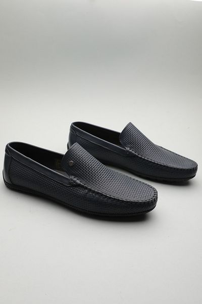 Gondol Loafer clasic pentru bărbați din piele naturală bleumarin 41 Ttx.601159