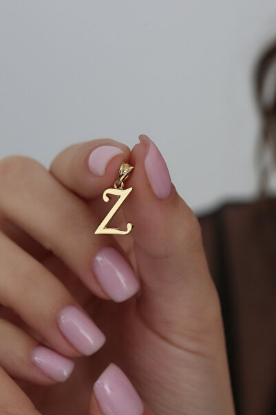 Altınkesesi 14 Ayar Altın Elyazısı Harf Kolye Ucu (Z)