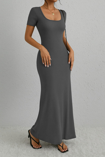 missamour Жіноча літня спідниця з U-подібним вирізом Брудне швейне плаття