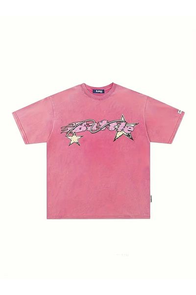 Touz Moda Vintage μπλουζάκι με στάμπα Battle Star Unisex Oversize
