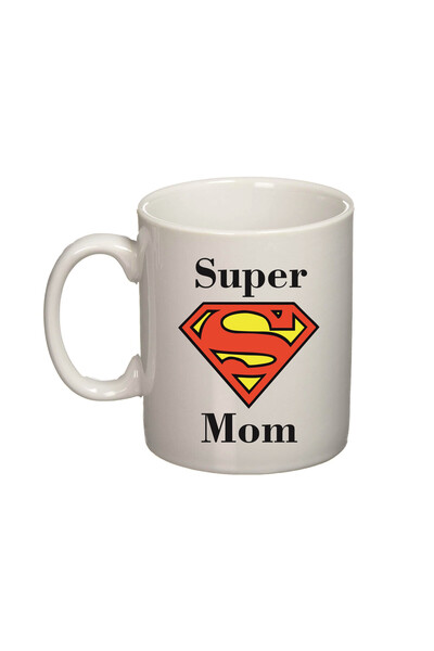 OEM Cană albă personalizată, Super Mom, INOVATIX®. 330ml