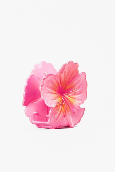 New Obsessions Tropical Hibiscus Strawberry Latch Buckle
