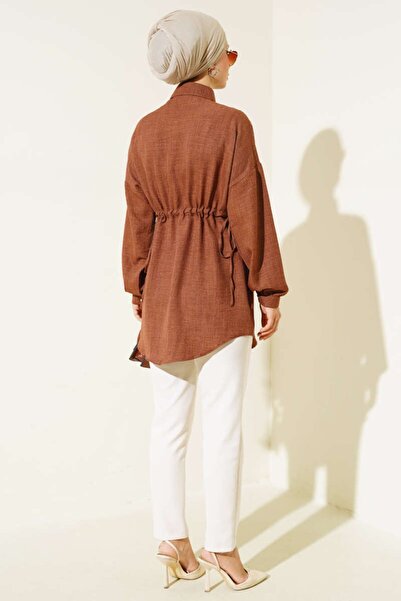 İKLİM LİFE Metal Buttoned Side Tie Tunic