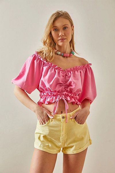 İKLİM LİFE Gathered Front Blouse