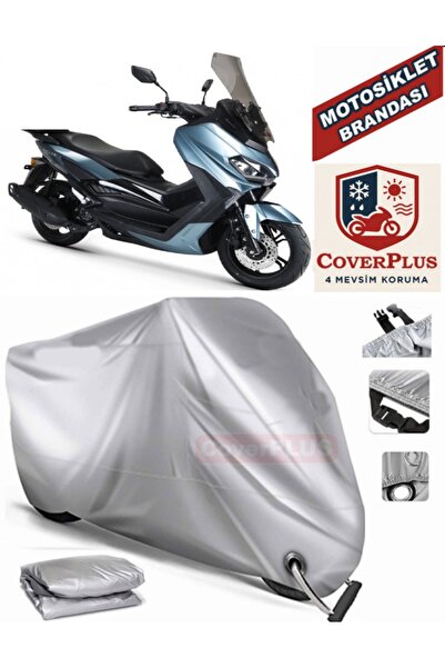 MotoEN Gray Lock Compatible Motor Tarpaulin Rks Grace 202 Pro Motorcycle Tarp...