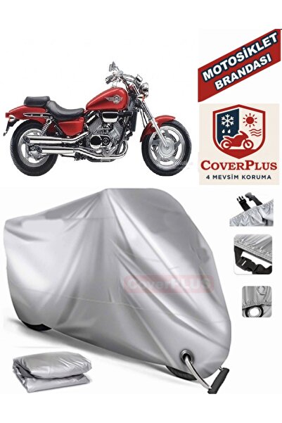 MotoEN Gray Lock Compatible Motor Tarpaulin Honda Vf 750 C Magna Motorcycle T...