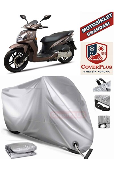 MotoEN Gray Lock Compatible Motor Tarpaulin Sym Symphony Sr 125 Motorcycle Ta...