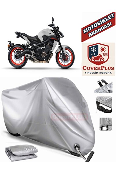 MotoEN قماش القنب المتوافق مع القفل الرمادي لدراجة Yamaha MT-09 خيمة غطاء الق...