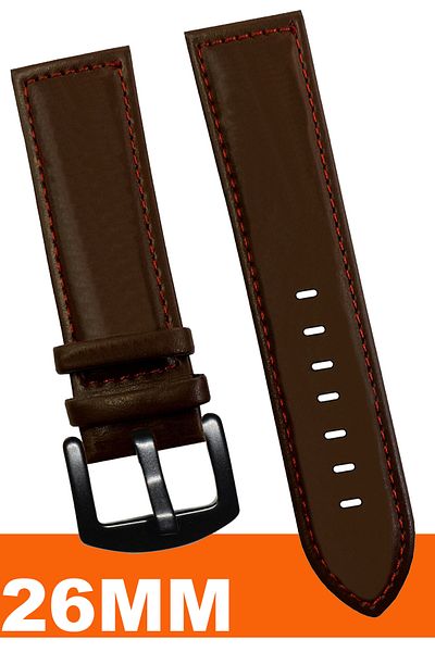 COBRA 26mm Fossil-Welder-Casio-Seiko-Omega-Armani Watch Compatible Leather Watch Band Strap Al11Sft26Mm