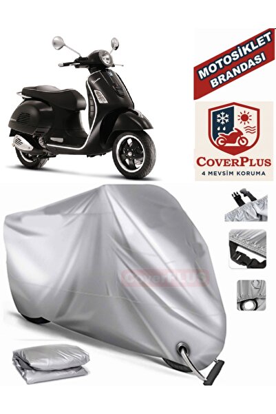 MotoEN Gray Lock Compatible Motor Tarpaulin Vespa Gts 250 Motorcycle Tarpauli...