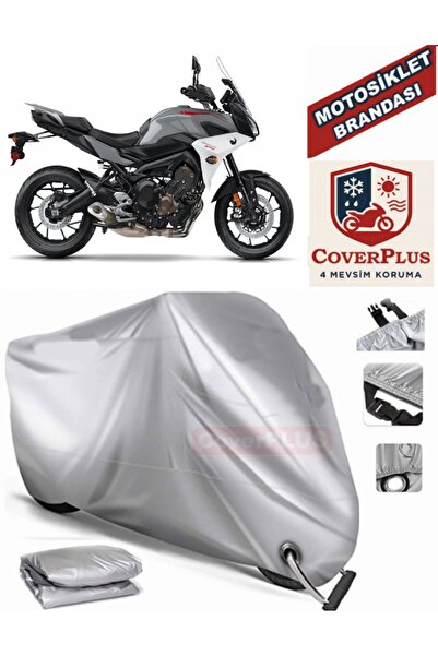 MotoEN Gray Lock Compatible Motor Tarpaulin Yamaha Tracer 900 Motorcycle Tarp...