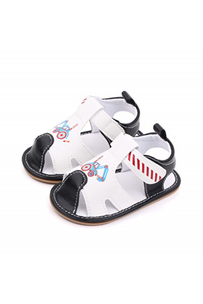 Pure Boutique Black and white sandals for boys - Masinuta
