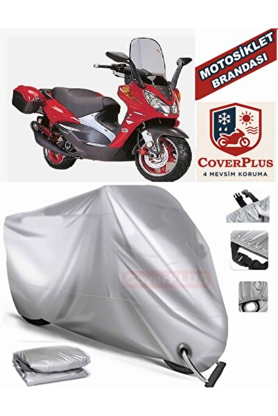MotoEN Gray Lock Compatible Motor Tarpaulin Steel Motor Martian 150 Motorcycl...