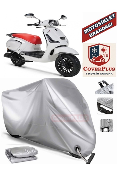 MotoEN Gray Lock Compatible Motor Tarpaulin Rks Dark Blue 50 Motorcycle Tarpa...