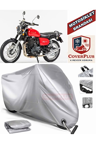 MotoEN قماش القنب المتوافق مع القفل الرمادي Jawa 650 Style خيمة غطاء القماش ا...
