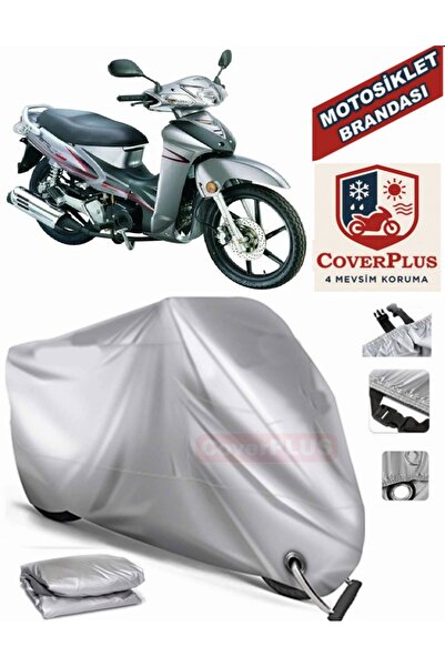 MotoEN Gray Lock Compatible Motor Tarpaulin Kymco Straight 150 Motorcycle Tar...
