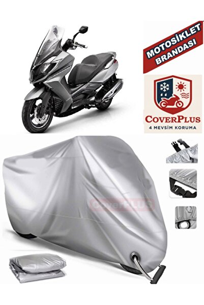 MotoEN Gray Lock Compatible Motor Tarpaulin Kymco Downtown 250I Motorcycle Ta...