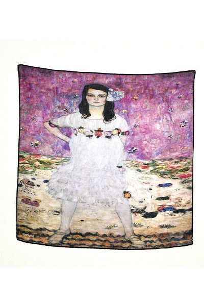 Deriderim Gustav Klimt Mada Primavesi Bandana colorată multifuncțională colorată cu model 45x45
