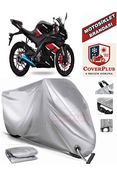 MotoEN Gray Lock Compatible Motor Tarpaulin Yuki Yk250-21 R-Samurai Motorcycl...