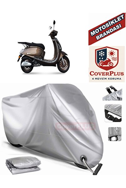 MotoEN Gray Lock Compatible Motor Tarpaulin Yuki Margherita 50 Motorcycle Tar...