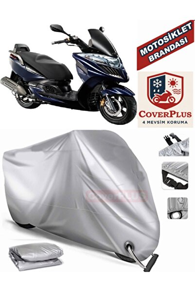 MotoEN قماش القنب المتوافق مع القفل الرمادي Kymco Dink 200i خيمة غطاء القماش ...