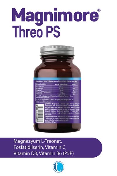Magnimore Threo Ps Magnesium 60 Herbal Capsules L-Treonate Phosphatidylserine