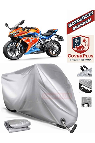 CoverPlus Gri Kilit Uyumlu Motor Brandası CF Moto 250SR Motorsiklet Branda,Mo...