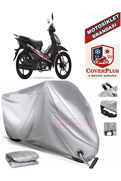 MotoEN Gray Lock Compatible Motor Tarpaulin Yuki Attact 100 Motorcycle Tarpau...