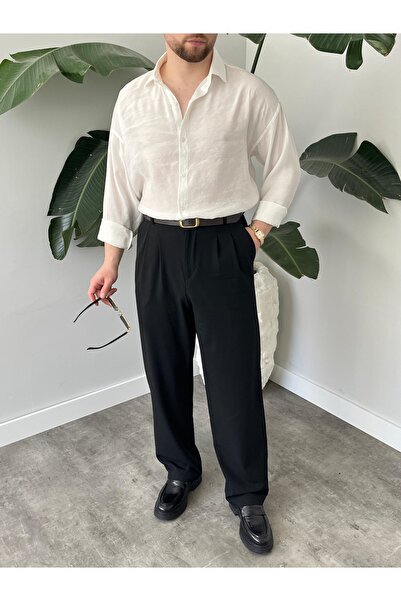 HAWKKİNG Men's Oversize Modal Shirt