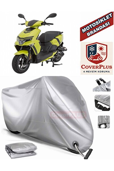 MotoEN Gray Lock Compatible Motor Tarpaulin Mondial Air Time Motorcycle Tarpa...