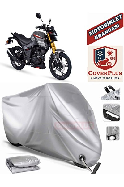 MotoEN Gri Kilit Uyumlu Motor Brandası Arora MT 125 Motosiklet Branda Örtü Çadır (MotoEN)