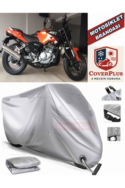 MotoEN Gray Lock Compatible Motor Tarpaulin for Bumoto/Jinling Ventura F250Cc...